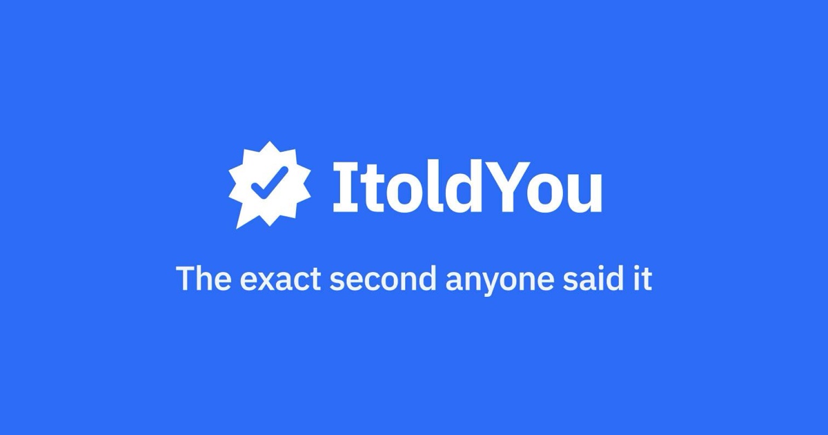 ItoldYou — official preview image